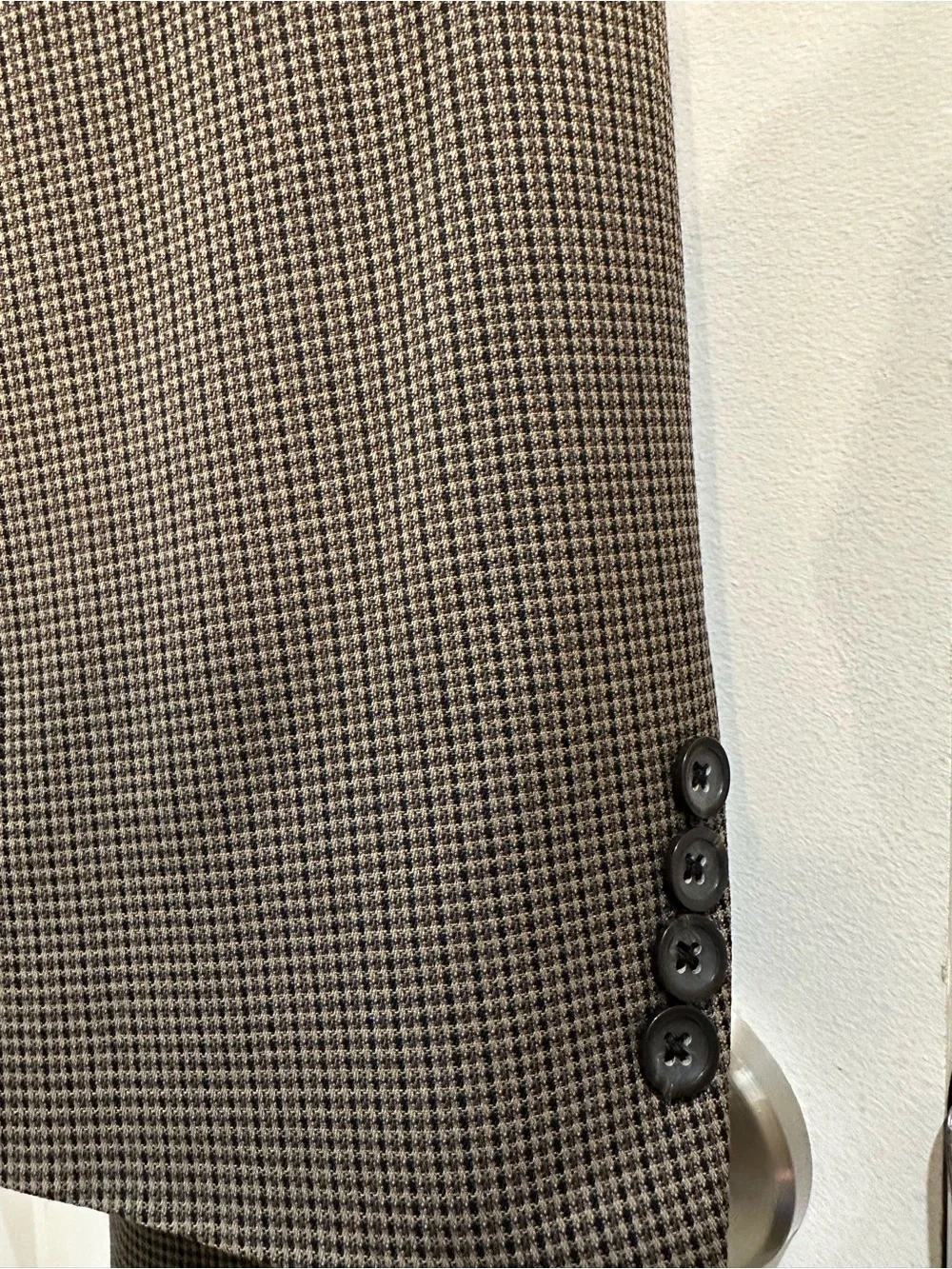 Oscar de la Renta Brown Checked Sport Coat